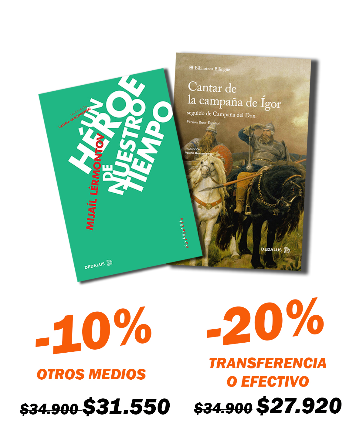 Combo Eslavas 2 Libros (Un héroe + Cantar)