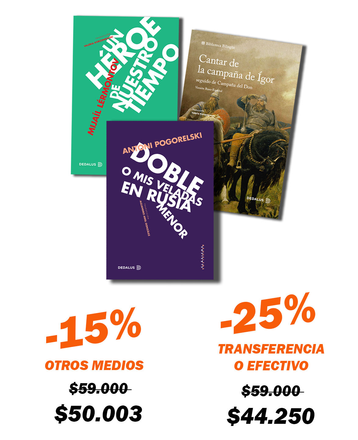 Combo Eslavas 3 Libros (Un héroe + Doble + Cantar)